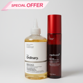 Duo Peau Nette & Exfoliation – The Ordinary Glycolic Acid 7% Toner + Medicube Red Acne Body Peeling Shot