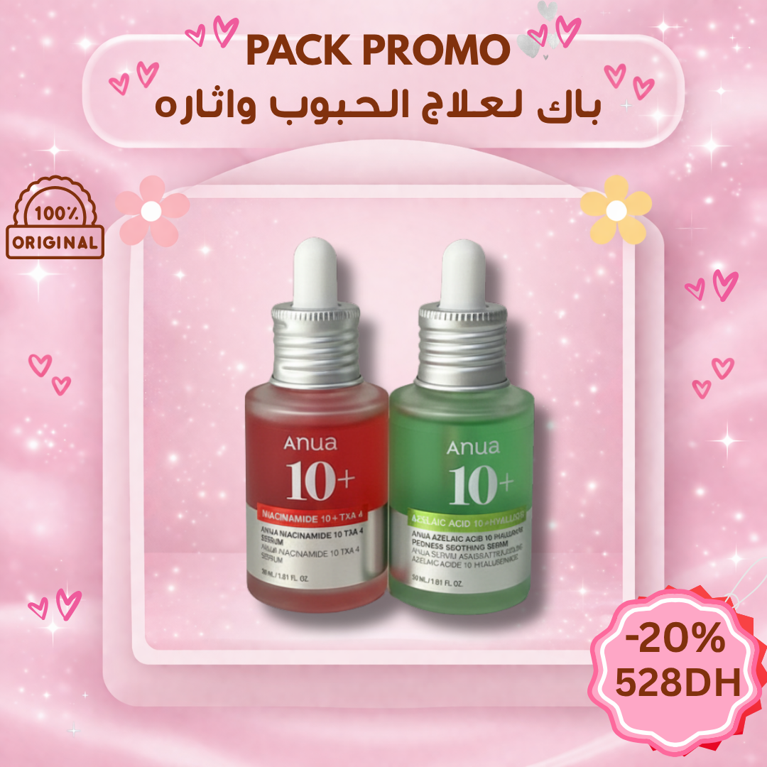 Pack Anti-Imperfections & Taches – Anua Niacinamide 10% + TXA 4% & Azelaic Acid 10%