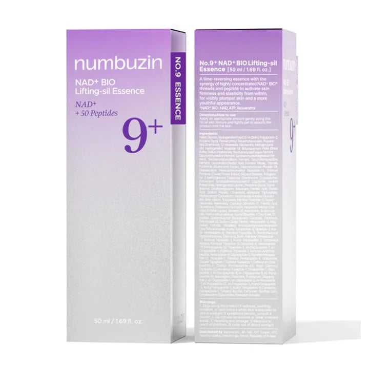 numbuzin No.9 NAD Bio Lifting-sil Essence – Essence Anti-Âge Raffermissante 50ml