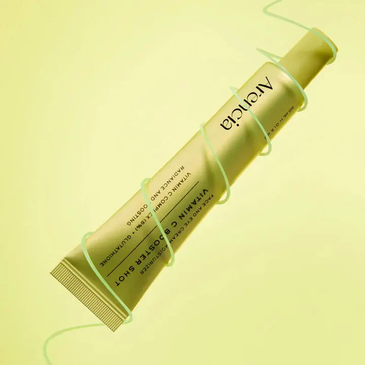 Arencia – Vitamin C Booster Shot | Crème Visage & Contour des Yeux | Complexe Vitamine C 5% + Glutathione | Éclat & Boost | 30ml