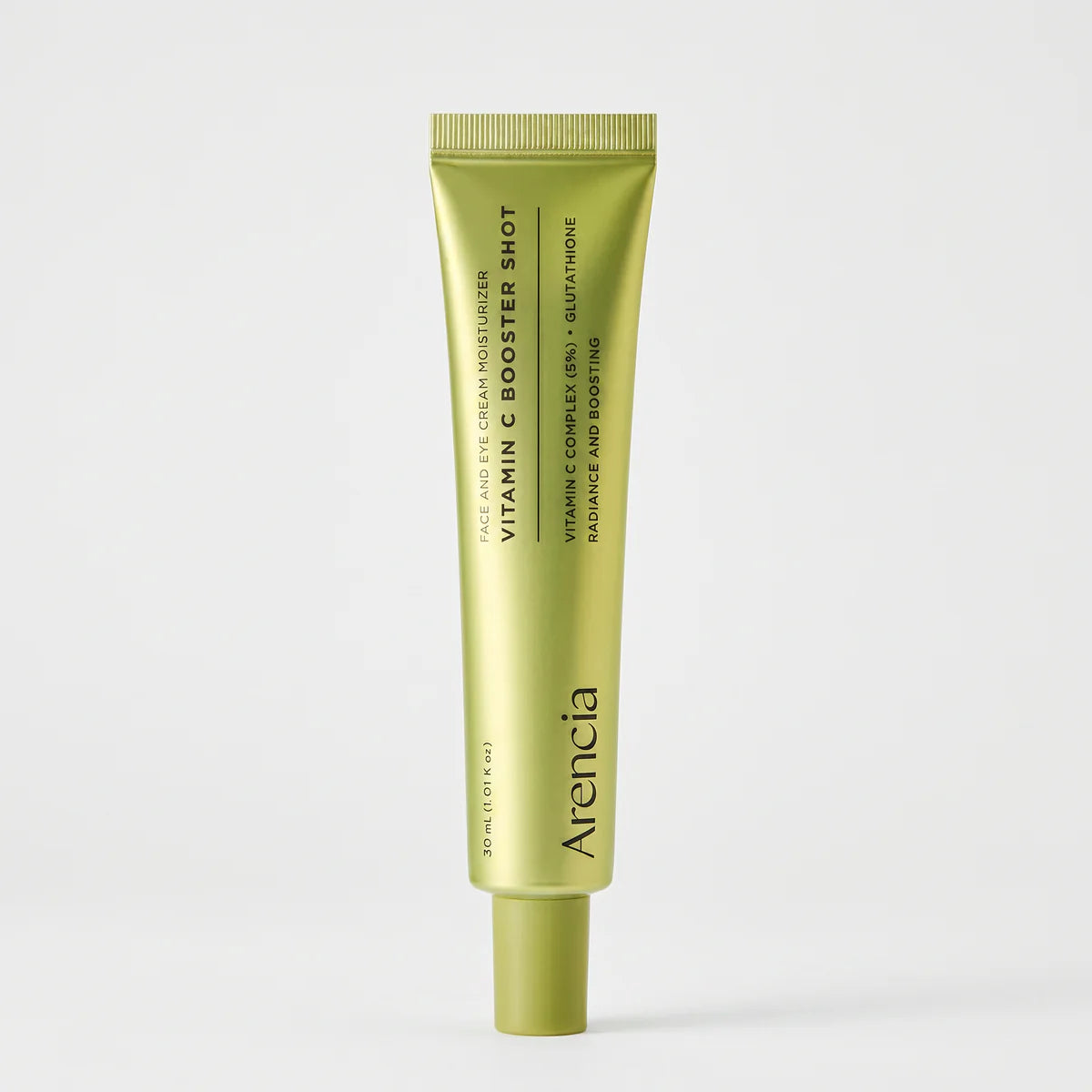 Arencia – Vitamin C Booster Shot | Crème Visage & Contour des Yeux | Complexe Vitamine C 5% + Glutathione | Éclat & Boost | 30ml