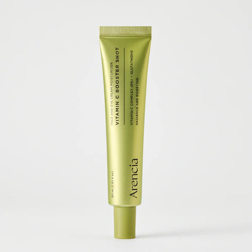 Arencia – Vitamin C Booster Shot | Crème Visage & Contour des Yeux | Complexe Vitamine C 5% + Glutathione | Éclat & Boost | 30ml