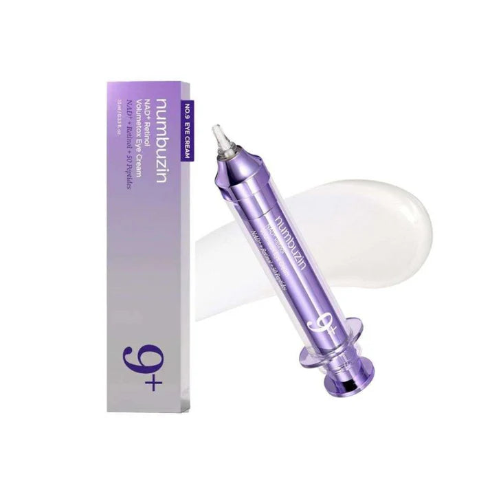 numbuzin No.9 NAD+ Retinol Volumetox Eye Cream – Crème Contour des Yeux Raffermissante 10ml